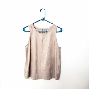 Suede tank top
